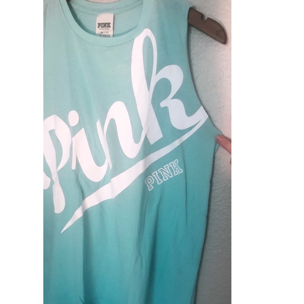 PINK Victoria’s Secret Teal Ombré Tank Top - Picture 4 of 7